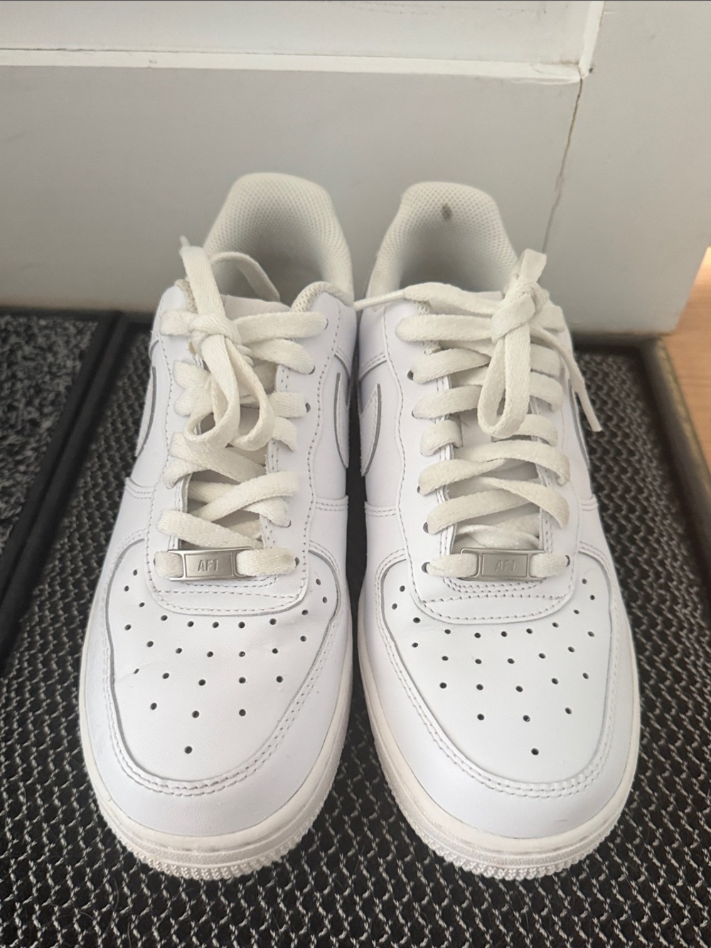 Nike White Low-Top Leather Sneakers
